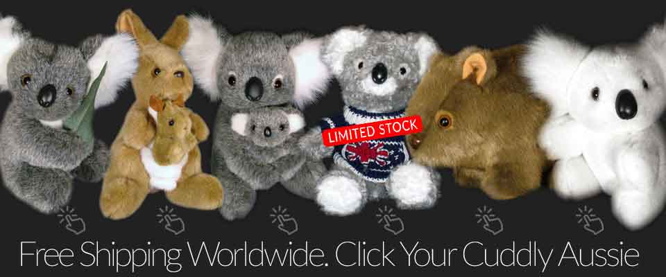 Our Australian made koala, kangaroo and wombat toys