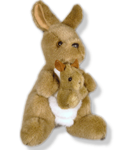 Kanga Kangaroo and baby joey